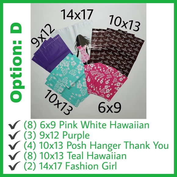 50 Polymailers Choose Your Bundles Posh Hanger - Picture 5 of 10